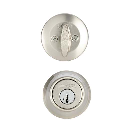 Elements Keyed Deadbolt Lock Satin Nickel