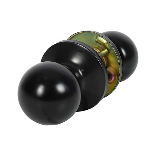 Poignée bouton pour porte de passage noir mat KËYSTROM