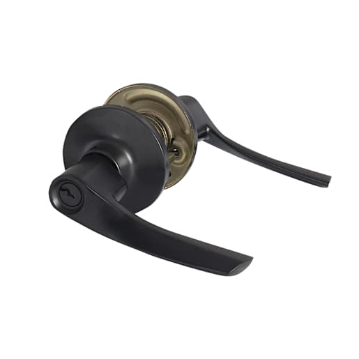 KËYSTROM Curve Keyed Entry Door Lever Matte Black