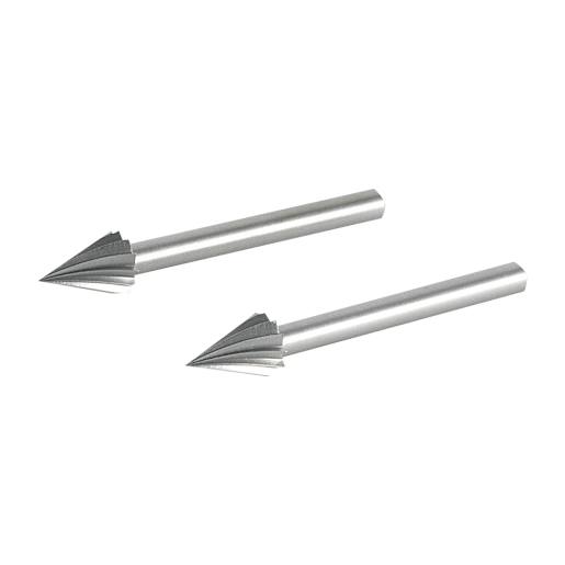 Tapered Cutter Bit 1/4 in. for Rotary Tool Pkg/2