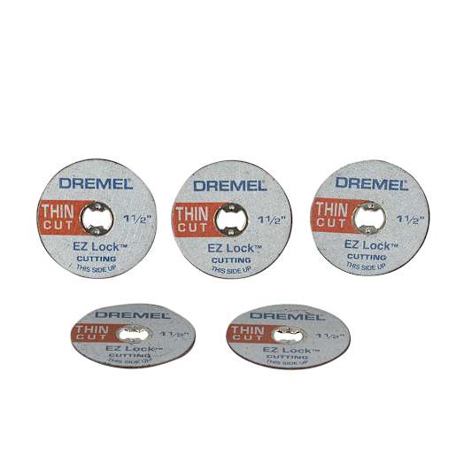 Thin Cut EZ Lock 1 1/2 in. Cut-off Wheel for Rotary Tool Pkg/5
