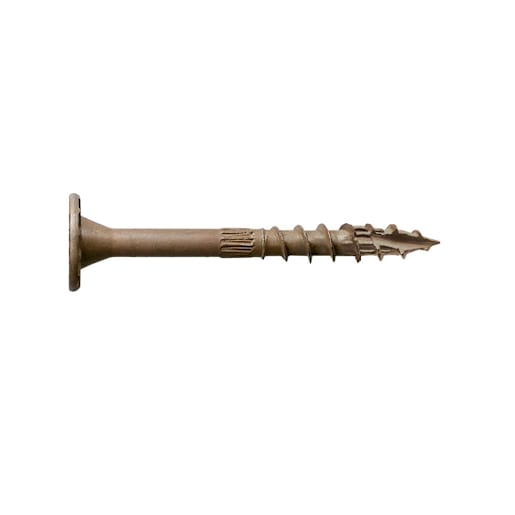 TIMBER DB Structural W.H. Wood Screw 3 in. Tan Pkg/12
