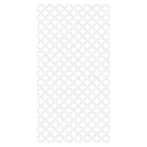 Treillis classique en PVC blanc 4 pi x 8 pi