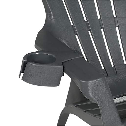 Porte-gobelet pour chaise Adirondack gris foncé