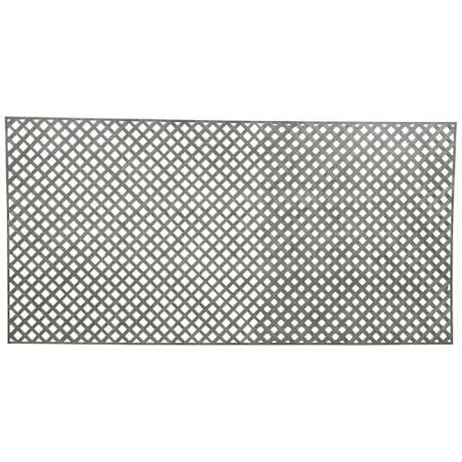 Treillis intimité en PVC gris 4 pi x 8 pi