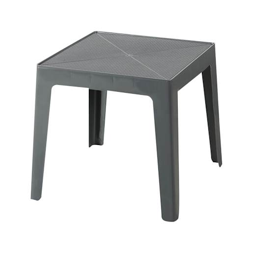Grey Resin Square Side Table 17 1/2 in.