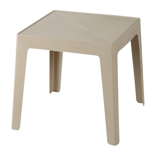 Sand Resin Square Side Table 17 1/2 in.
