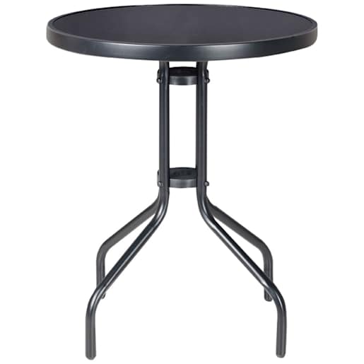 Table bistro en acier Paris noire 23 5/8 po VERTUO