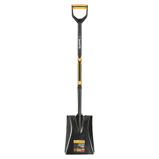 Pelle carrée Pro en acier trempé avec manche en fibre de verre 42 1/2 po GARANT
