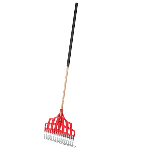 GARANT Comfort Lawn Rake Polyprolylene and Steel with Wooden Handle 16 in.