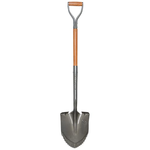 NEKTRA PRO Round Shovel Sharp Blade with Wood Handle 45 in.