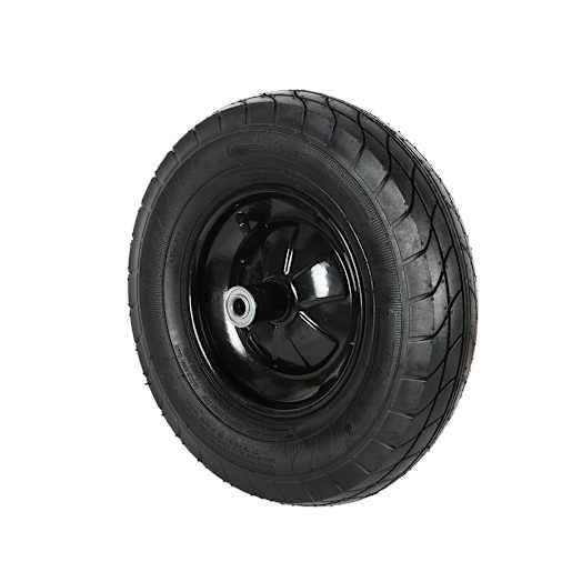 Roue et pneu pour brouette avec essieu 5/8 po 15 3/8 po