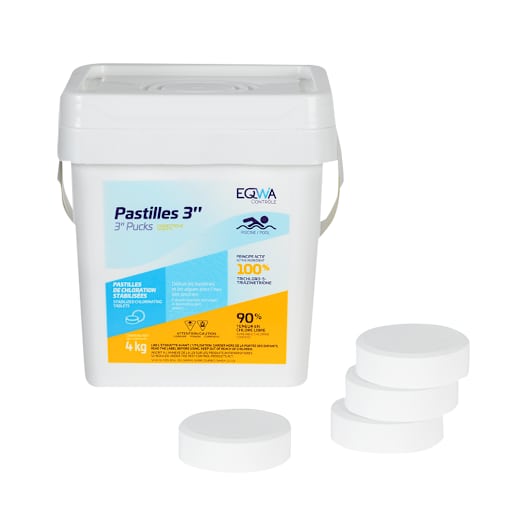 Chlorine Pucks 3 in., 4 kg