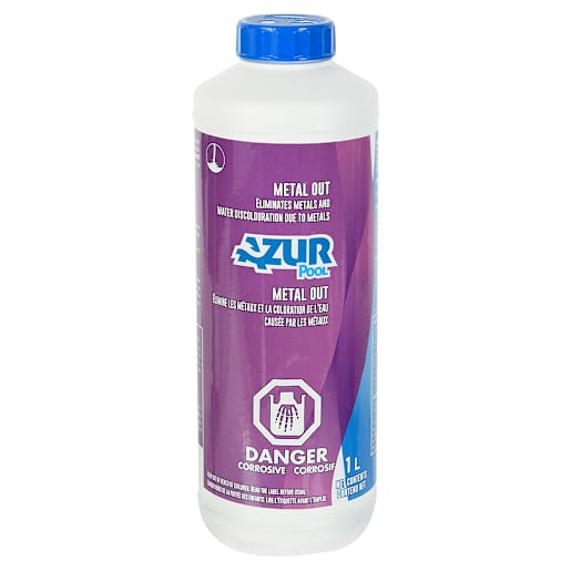 Solution contrôle des métaux pour piscine 1 L