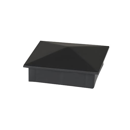 Fence Cap 4 in. X 4 in. Black