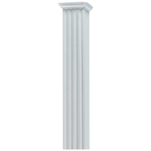Colonne carrée en aluminium blanc 3 3/4 po x 8 pi