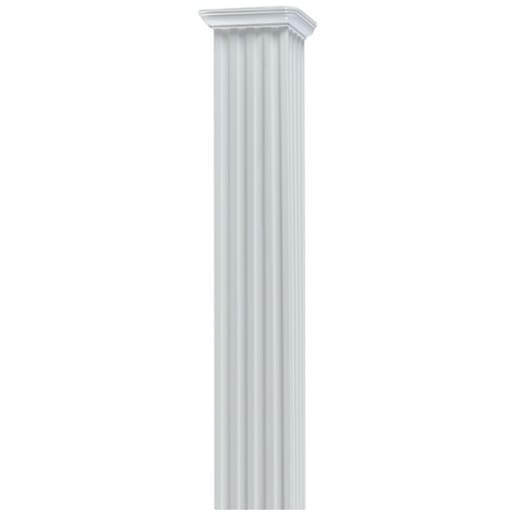 Colonne carrée en aluminium blanc 5 1/4 po x 8 pi