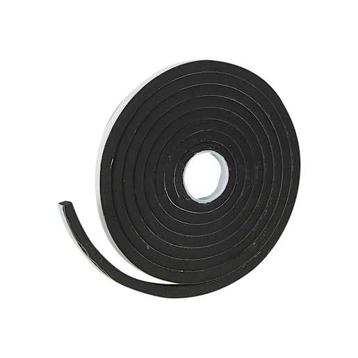 Ruban coupe-froid en mousse 3/8 po x 3/8 po x 10 pi