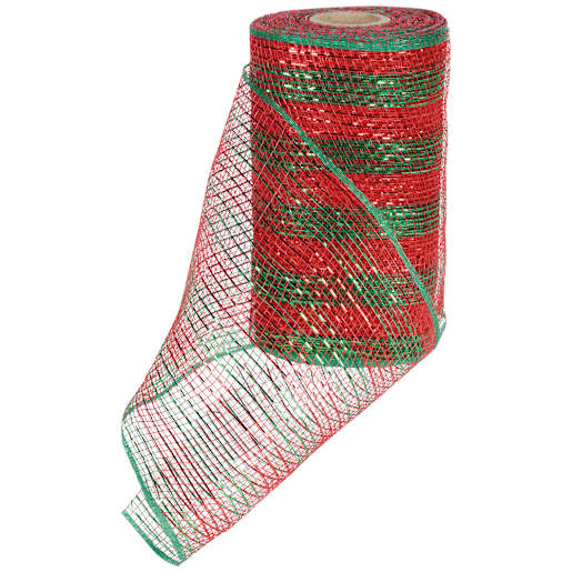 Rouleau de tulle rouge et vert 6 po x 30 pi VERTUO