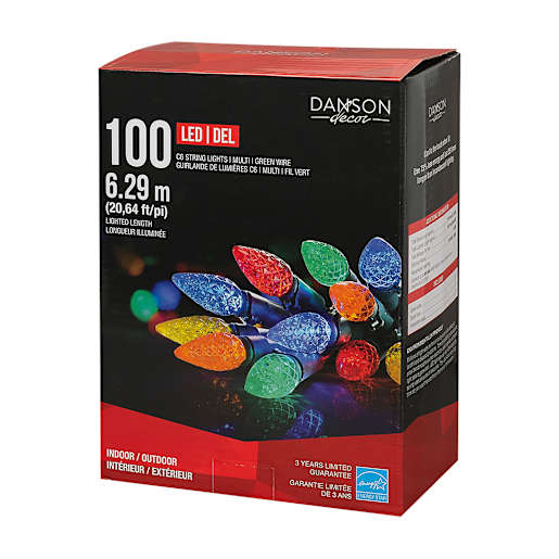 100 C6 LED Lights Set Multicolour