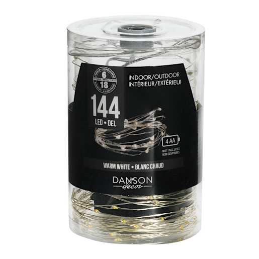 Jeu de 144 lumières DEL micro Blanc pur