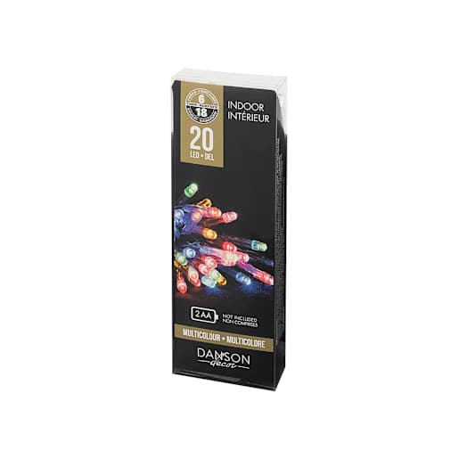 Jeu de 20 lumières DEL Multicolore