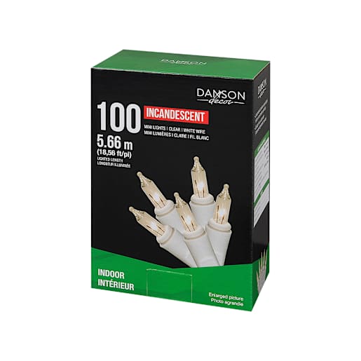 100 mini Lights Set Clear