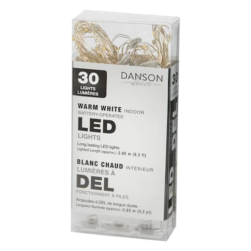 30 Micro LED Lights Set Warm White