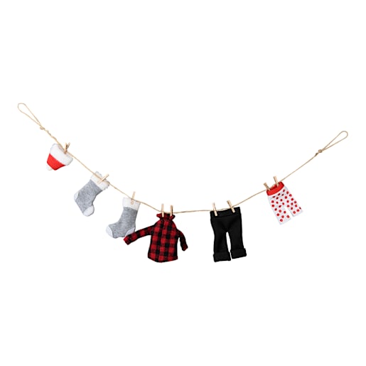 Ornement vêtements d'hiver 34 po
