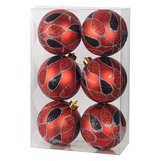 Christmas Balls 3 in. Pkg/6