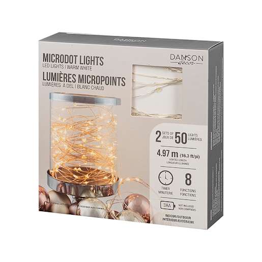 50 LED Lights Set Warm White Set/2