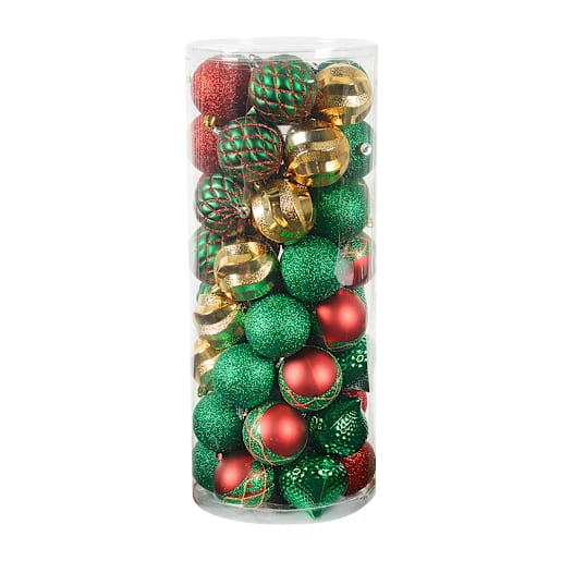 Christmas Balls 2 3/4 in. - 3 1/8 in. Set/50