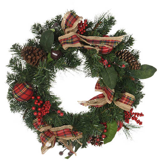 Couronne de Noël 24 po