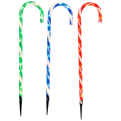 Candy Cane Lights 28 in. Set/3