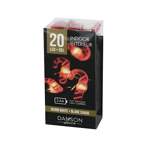 Jeu de 20 lumières DEL Motifs de Noël Blanc chaud