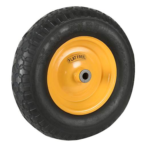 Roue et pneu anti-crevaison pour brouette 16 po (Jante de 8 po) GARANT