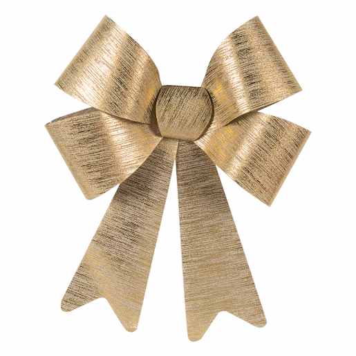 VERTUO Gold Christmas Bow 5 1/2 in.