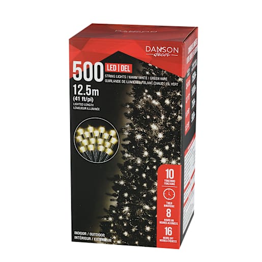 500 LED Lights Set Warm White