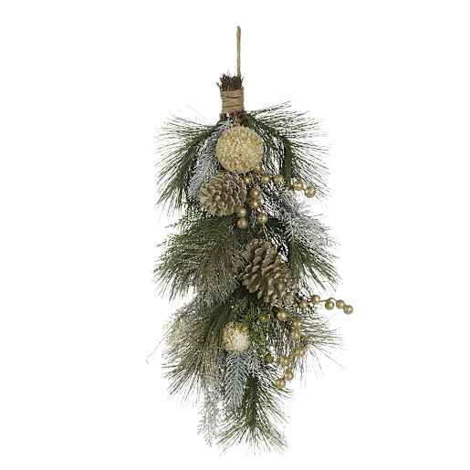Christmas Teardrop Wreath 28 in.