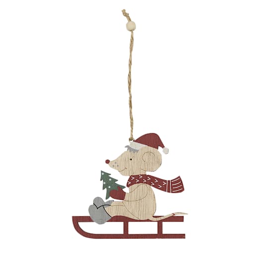 Mouse Ornament 3 15/16 in.