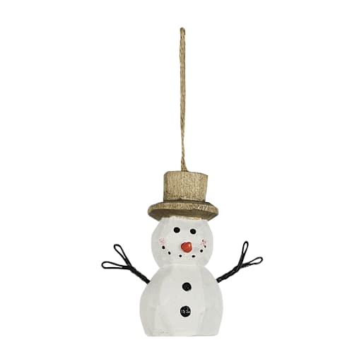 Ornement bonhomme de neige 3 5/8 po