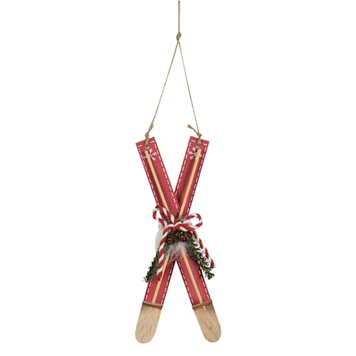 Skis-Poles Ornament 8 in.