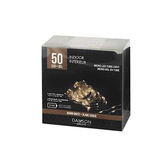 50 Micro LED Lights Set Warm White