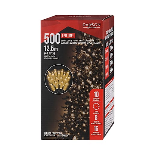 500 LED Lights Set Warm White