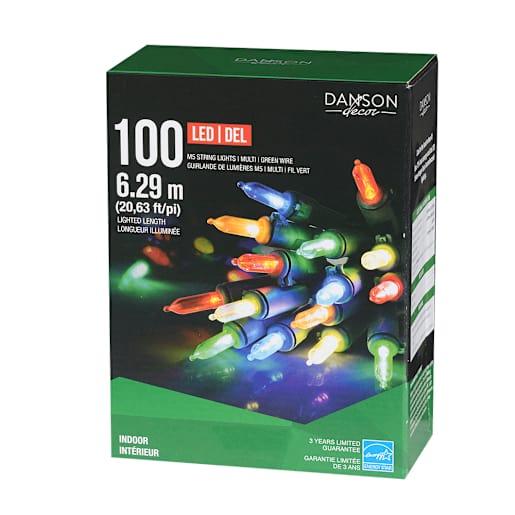 Jeu de 100 lumières DEL M5 multicolore