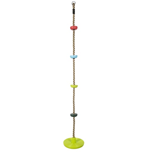 Climbing Rope with Disc Swing for Playset