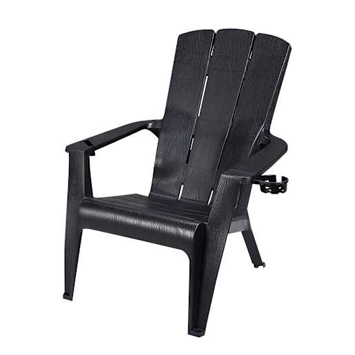 Chaise Adirondack De Luxe noire