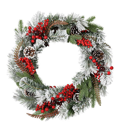 Couronne de Noël 24 po