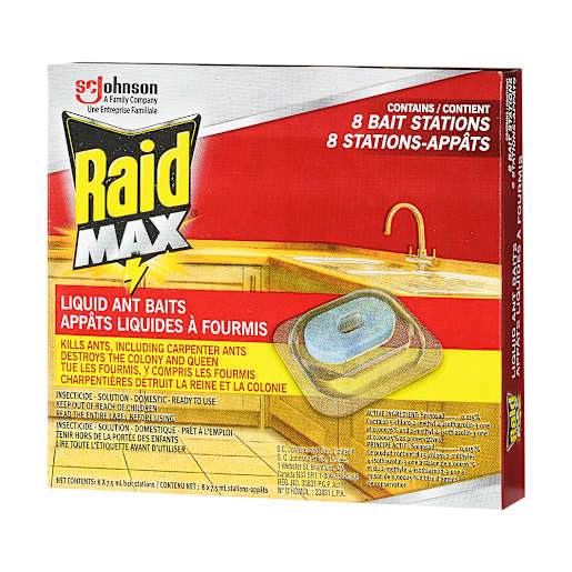 Raid Max Liquid Ant Baits Pkg/8