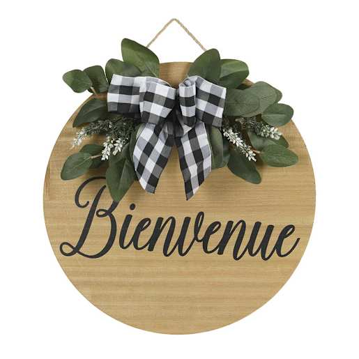Décoration murale Bienvenue 16 po VERTUO